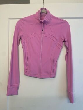 lululemon athletica Women's Cropped Pink Zip-Up Define Jacket
